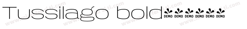 Tussilago bold字体转换